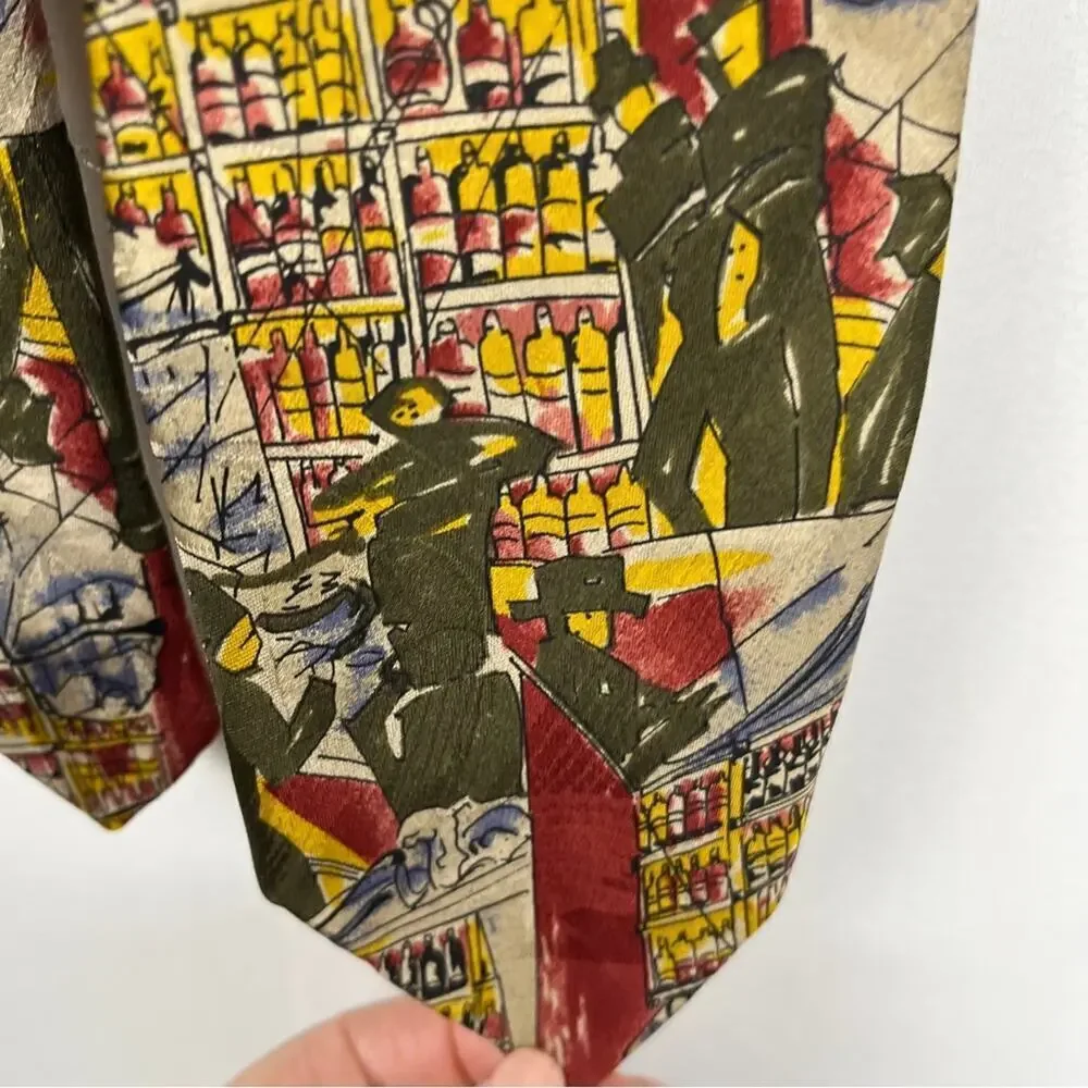 100% Silk Wine Theme Tie Sommelier Vintner Winery Legacy by Belle